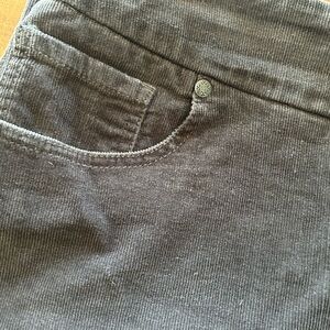 Casual Grey Corduroy Pencil Skirt